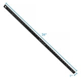 Logix 36 inch Zero Read Aluminum Ruler with Hang Hole, Black - Walmart.com