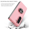 thumbnail image 3 of Decase For Samsung Galaxy Z Fold 2,Impact Resistant Bumper Multi-Angle Degree Rotating with Magnetic Metal Ring Holder Drop Protective Rugged Phone Case Cover,pink, 3 of 8