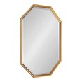 thumbnail image 1 of Kate and Laurel Calter Large Elongated Octagon Frame Wall Mirror, 25.5 x 37.5, Gold, 1 of 6