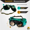 thumbnail image 5 of KwikSafety (Charlotte, NC) OWL Welding Goggles Flip-Up (ANTI-FOG, Snug FIT) Shade 5 Industrial ANSI Ventilation Infrared Safety Plasma Jet Welding Torch Brazing Flame Cutting Gas Oxy-Acetylene | Green, 5 of 6