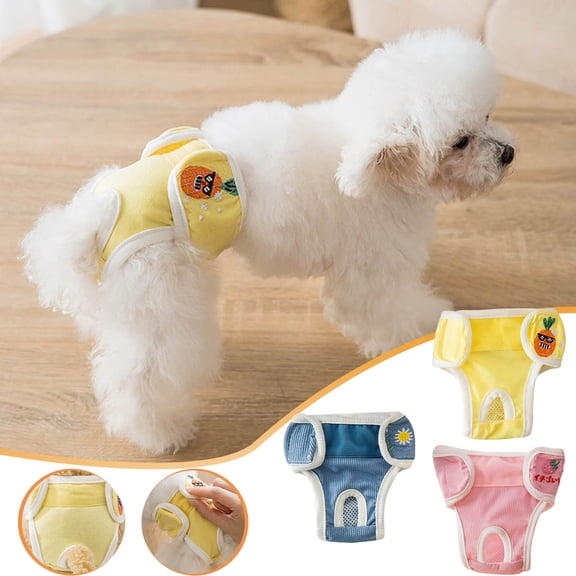 kladzum Dog Diapers Dog Physiological Pants Teddy Menstrual Pants Dog Toilet Diapers Anti-Harassment Estrus Pet Aunt Pants Dog Accessories