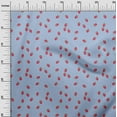 thumbnail image 2 of oneOone Organic Cotton Poplin Twill Fabric Raspberry Fruit Printed Fabric 1 Yard 42 Inch Wide, 2 of 4