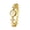 Gold White, variant on Women’s Four Leaf Clover Bracelet Watch, Natural Mother of Pearl Floral Watch for Women, Small Face Quartz Jewelry Watch with Crystal Rhinestone Band, Gold Silver Dress Watch Gift for Women