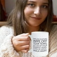 thumbnail image 7 of Musician Coffee Mug 15 oz White, Swallow Your Fears Wipe Off Your Tears Song Lyric Motivational, 7 of 7
