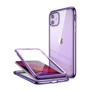 SUPCASE [Unicorn Beetle Electro Series] Designed for Apple iPhone 11 2019 6.1 inch Case, Metallic Electroplated Edges, Slim Full-Body Protective Case with Built-in Screen Protector (Purple)