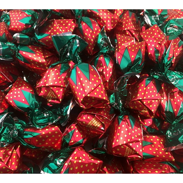 Arcor Strawberry Filled Bon Bons Hard Candy Sachet Wrap 16 Ounces Bag Walmart Com