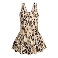 thumbnail image 4 of Uourmeti Girls Leopard Print Skirted One-Piece Swimsuit - Quick Dry Stretch Swim Dress for Beach, Pool & Summer Vacation, 4 of 8