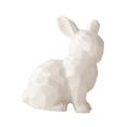 thumbnail image 2 of Estatua de conejo, estatua de animal, adorno de mesa de recuerdo, decoración de conejo de Pascua para Blanco, 2 of 9