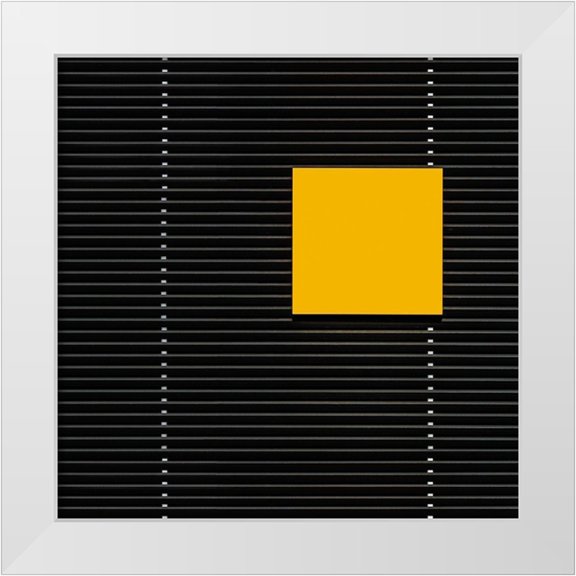 Vangindertael (laGrange), Luc 12x12 White Modern Wood Framed Museum Art Print Titled - Yellow square