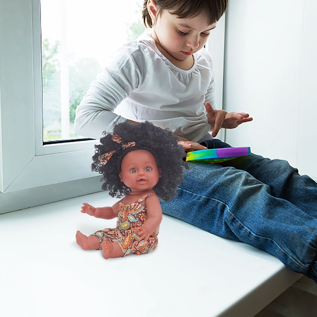 LSLJS 13.78Inch Doll, Suitable for Children Fashion Doll, Reborn Doll - Life Size, Soft, Very Suitable for Birthday