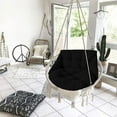 thumbnail image 3 of HengDidi Hanging Swing Chair Cushion Pad Thickened Fabric Cover for Indoor Outdoor Swing Bench, 3 of 7