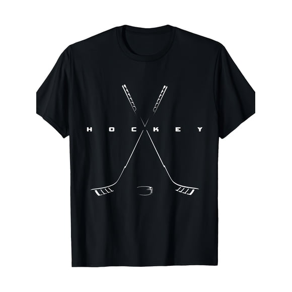 T-shirt Graphique de Hockey pour Hommes/garçons avec Bâton de Hockey et Imprimé de Hockey