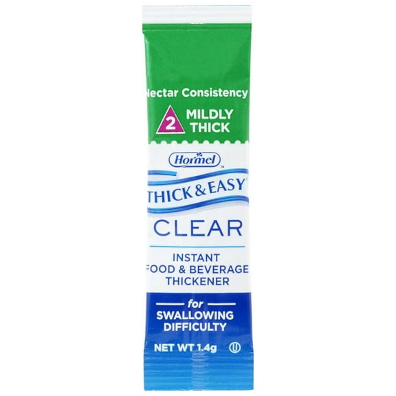 Thick & Easy Clear Food & Drink Thickener Unflavored 1.4 Gram Packet 100 Ct