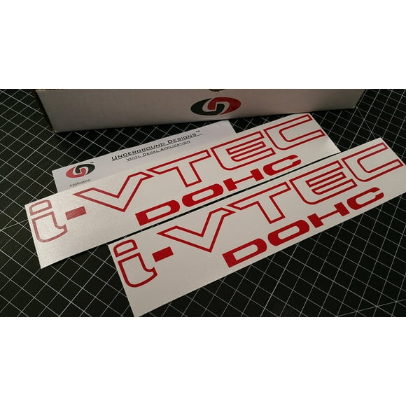 Autocollant Vinyle 12 Pouces (Paire X2) Couleur Sélectionnée (Rouge Brillant)