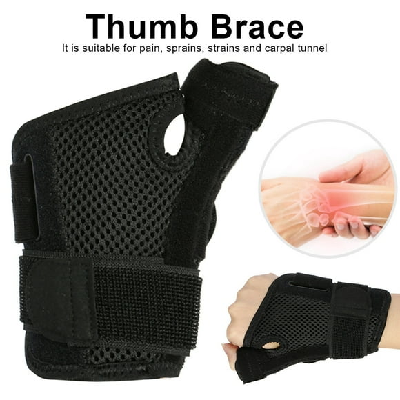 Garosa Thumb Protective Brace Support Splint Thumb Joint Sprain Guard for Right and Left Hand Black, Thumb Guard, Thumb Brace