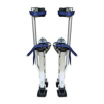 18-30 inch Drywall Stilts Grade Adjustable Auminum Tool Stilt for Painting or Cleaning - Silver