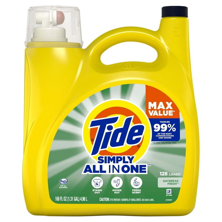 Simply Clean and Fresh Laundry Detergent, Daybreak Fresh, 128 oz Bottle Simply Clean and Fresh Laundry Detergent, Daybreak Fresh, 128 oz Bottle