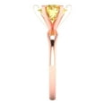 thumbnail image 3 of Clara Pucci 14K Rose Gold 2.5ct Citrine Solitaire Ring for Women, 3 of 8
