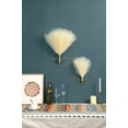 thumbnail image 5 of Boho Wall Decor, Wall-Mounted Metal Art, Hanging Artificial Pampas Display, Living Room, Bedroom, Bathroom, Diningroom, Fake Faux Plant 2 Pack Black Brown, 5 of 7