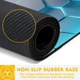 thumbnail image 5 of Gaming Mouse Pad,Honeycomb Hexagon Desk Mat,31.5"X15.7" Large Desk Pad with Stitched Edge Non-Slip Base Keyboard Big Mouse Pad for Office Home Work Gaming-Blue, 5 of 6