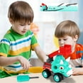thumbnail image 4 of Joyoldelf Toys for Boys, Dinasour Triceratops Construction Toys, Educational Vehicle Assemble Toy with Screw for 5 6 7 8 Year Old, STEM Building Car Kit, Take Apart Truck Toy, Christmas Gift for Kids, 4 of 7