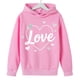 thumbnail image 4 of Sudadera con capucha y estampado de corazón de San Valentín, sudadera de manga larga para niños y niñas, chaqueta para niñas de talla mediana y grande., 4 of 7