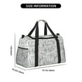 thumbnail image 3 of Rateoe white Moose winter tree Pattern Gym Bag for Women, Duffle Bag for Travel with Wet Pocket, Carry on Weekender Bags for Women, Water Resistant Travel Bag Duffel Bag, 3 of 7