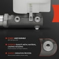 thumbnail image 2 of A-Premium Brake Master Cylinder with Reservoir and Sensor Compatible with Ford Vehicles - E-150 E-250 2009-2013, E-350 Super Duty 2009-2019, E-450 Super Duty 2009-2019, 2 of 5