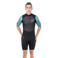 thumbnail image 4 of Seavenger 3mm Shorty Wetsuit with Stretch Panels, Perfect for Scuba Diving, Snorkeling, Surfing (Surfing Aqua, Men's 5X-Large), 4 of 6