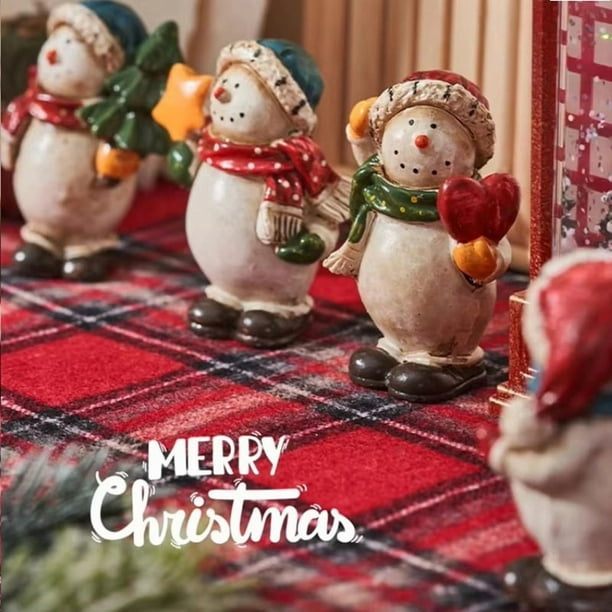 Decoración Navideña Adorno de Escritorio de Resina Accesorios Navideños