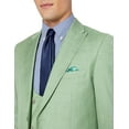 thumbnail image 2 of Adam Baker by Needle & Stitch 12965 Mens 3-Piece Peak Lapel Modern Fit Suit- Green - 50R, 2 of 7