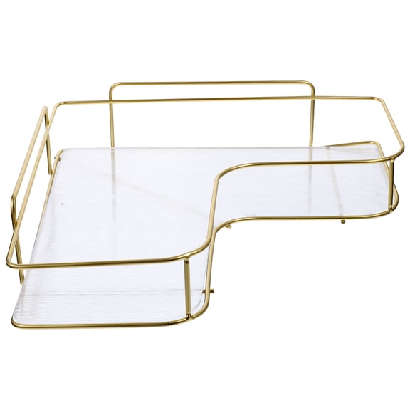 CRILSTYLEO Bathroom Wall Mounted Corner Shelf Bathroom Wall-Mounted Corner Rack Iron 1Pack