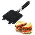thumbnail image 1 of Camping Toaster Non-stick Stovetop Toaster Baking Pan with Heat Resistant Handle, Double-Sided Multi-Function Stovetop Toaster for Family Outdoor Camp, 1 of 5