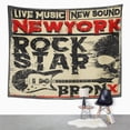 thumbnail image 2 of REFRED Shirt Rock Star Vintage and Roll Typographic for Tee Design Design Poster Wall Art Hanging Tapestry Home Decor for Living Room Bedroom Dorm 60x80 inch, 2 of 2