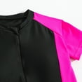 thumbnail image 6 of Jamicy Beachwear Outfits for Girls Girls Summer Beachwear Girls' One Piece Swimsuit Short Sleeve Rash Guard Zipper Bathing Suit Swimwear, 6 of 8