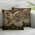 thumbnail image 3 of Nawypu  Old Map in 1720s Nostalgic Style Art Historical Atlas  Throw Pillow Case Home Decorative Cushion Cover for Sofa Couch Bedding, 3 of 5