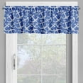 thumbnail image 2 of Ambesonne Ocean Valance Pack of 2, Marine Life Equipments, 54"X18", Azure Blue White, 2 of 5