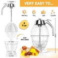 thumbnail image 3 of Dispensador de miel MOYAC de vidrio de 240 ml, frasco de miel antigoteo, 3 of 7