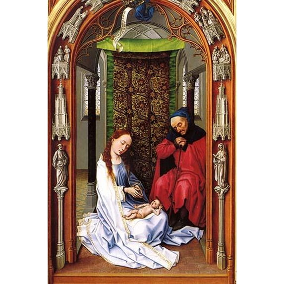 Birth of Christ-Fine Art Canvas Print (20" x 30")