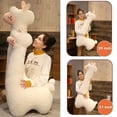 thumbnail image 3 of Almohada de peluche Hofun4U Llama Alpaca, 100 cm, diseño de animal de peluche, color blanco, 3 of 9