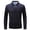 Black, variant on Mens Shirts Men's Fall And Winter Fashion Casual Business Faddish Long Sleeve Turn-Down Collar Half-zip Comfortable Dressy T Shirts