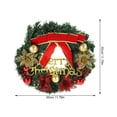 thumbnail image 2 of GAXIRE Christmas Front Door Wreath Holiday Decoration Plastic Indoor Outdoor Home Use 1 Piece Festive Seasonal Decor, 2 of 8