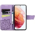 thumbnail image 5 of Wallet Phone Case for Samsung Galaxy S23 FE,3D Butterfly Pattern PU Leather Flip Kickstand Case with Magnetic Clasp and Cash Card Slots Holster for Samsung Galaxy S23 FE,HZD Light Purple, 5 of 18