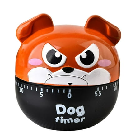 

Skys Alarm Timer Creative Shape Adorable Appearance No Battery Required Precise Timing ABS Mechanical Manual Kitchen Cartoon Dog Timer Home Supplies