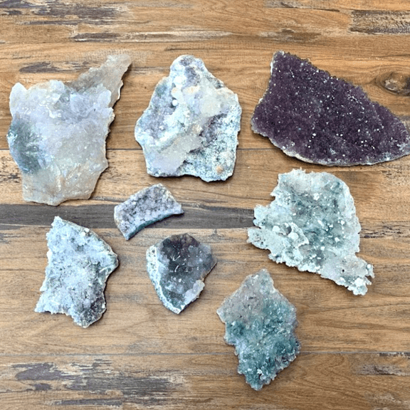 Amethyst Druzy Flowers various sizes 2"-10"