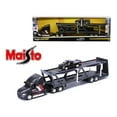 thumbnail image 2 of Maisto 1:64 Mack Transporter Open Trailer w/ 1993 Chevrolet 454 SS Pickup – Black, 2 of 5