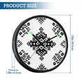 thumbnail image 3 of Indoor 12' Voice-Activated Luminous Decoration Wall Clock With LED Night Light Symmetrical Pattern Design, 3 of 8