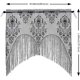 thumbnail image 2 of Cortina de ventana JanHm de Calavera de encaje Halloween 2 Piezas con Borlas Negras, 2 of 5