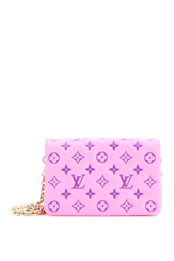 Pre-Owned Coussin Pochette Monogram Embossed Lambskin By Rebag