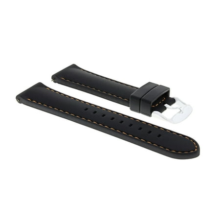 Seamaster Planet Ocean Rubber Strap - 22MM RUBBER BAND STRAP FOR 45MM OMEGA SEAMASTER PLANET OCEAN BLACK ORANGE ST 6P